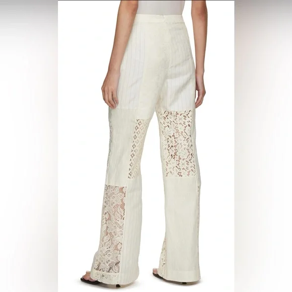 NWT $695 Zimmerman LUMINOSITY PATCH LACE PANT SIZE: AU 2, US 6-8
COLOUR: CREAM - Picture 7 of 14